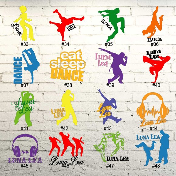 BALLET / DANCE / JAZZ VINYL DECAL - 5-6" - Picture 3 of 8